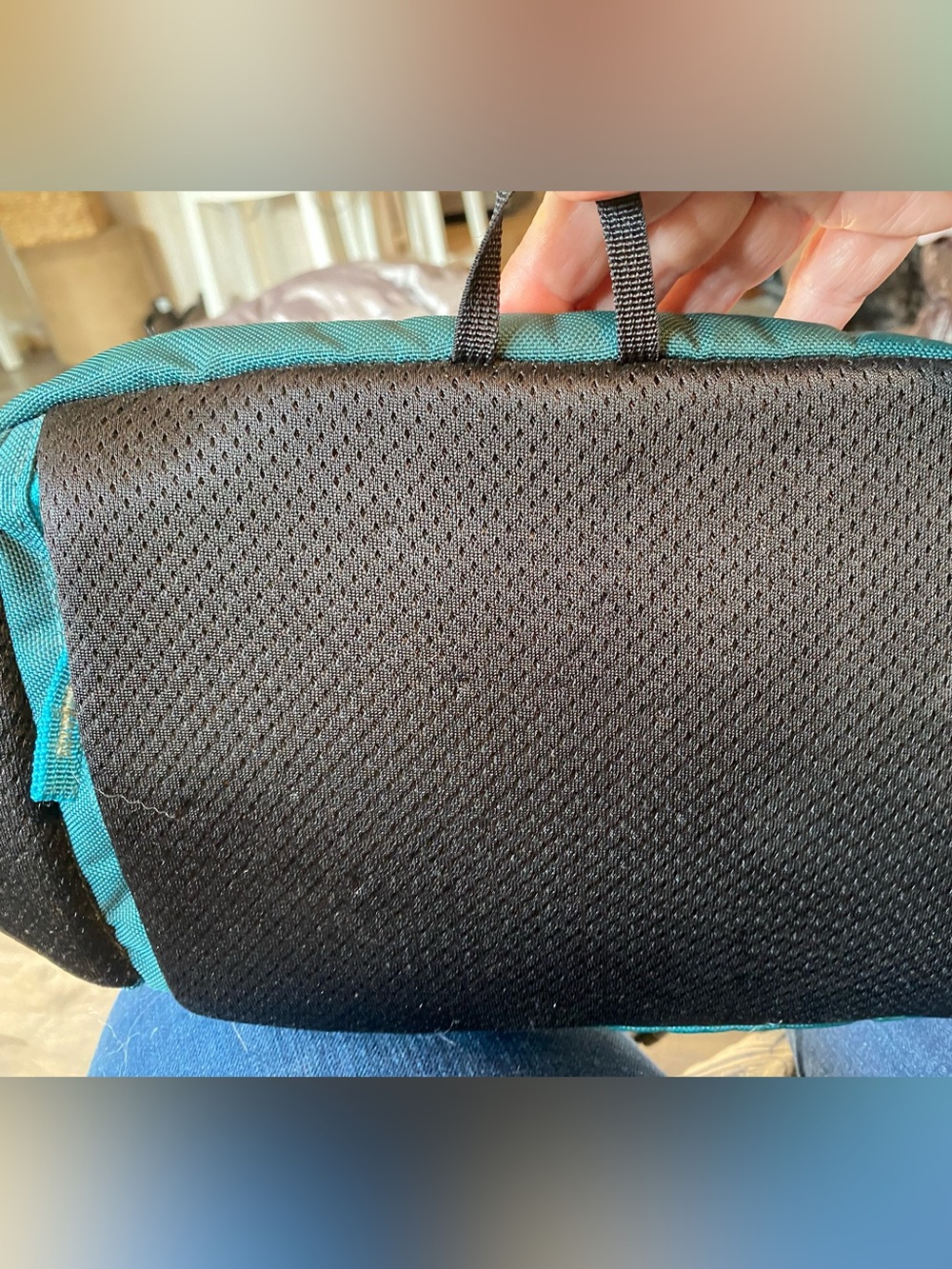 Teal Travel Waist Bag with Llama Logo - Women's Travel Bag - Picture 8 of 8